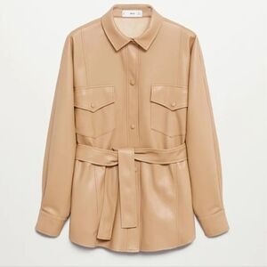Mango jacket faux leather XS